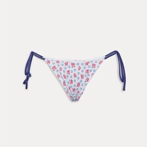 Frankie’s Bikini McKenzie Side Tie Bottoms color Wild Rose